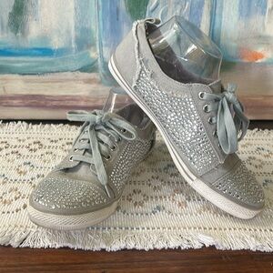 Women's Sparkling Gray Sneakers size 8 1/2